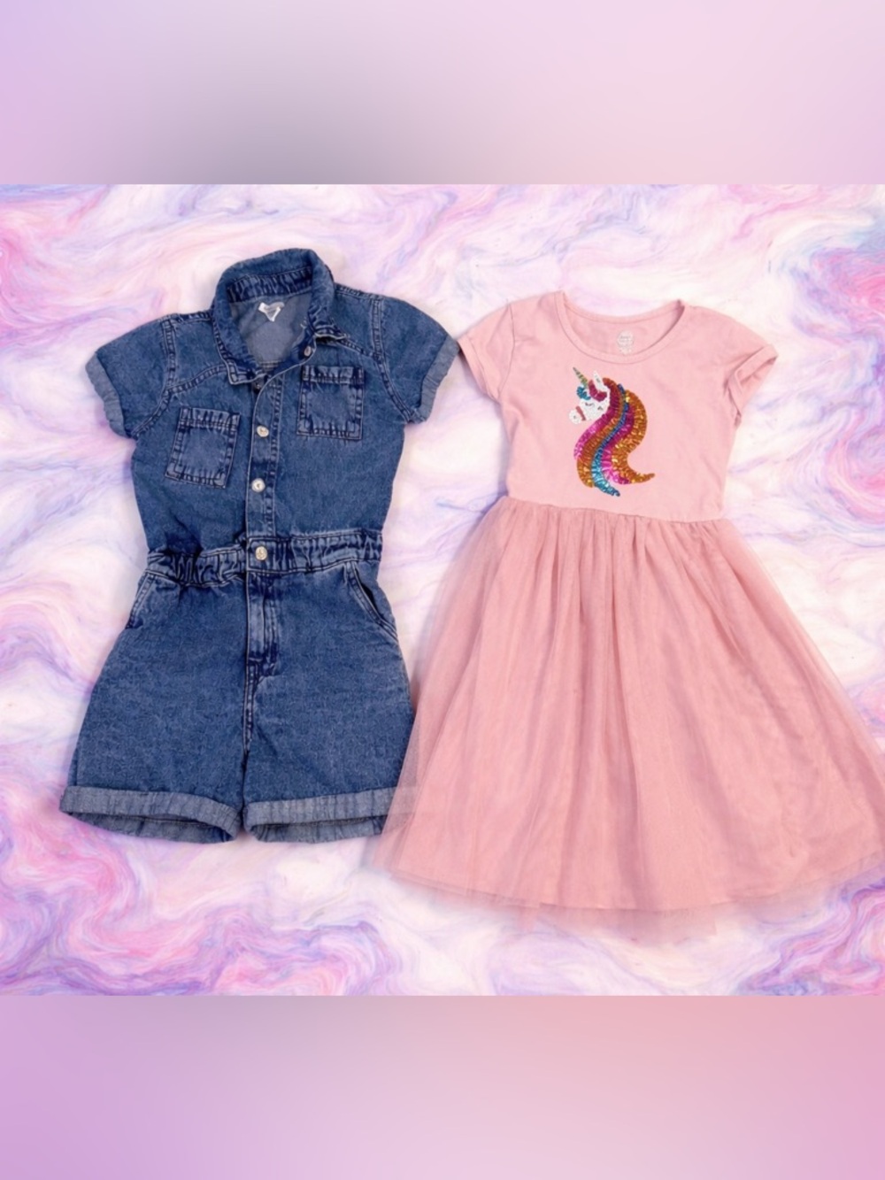 Olivia Kay Romper + Unicorn Dress Bundle | Size 7–8